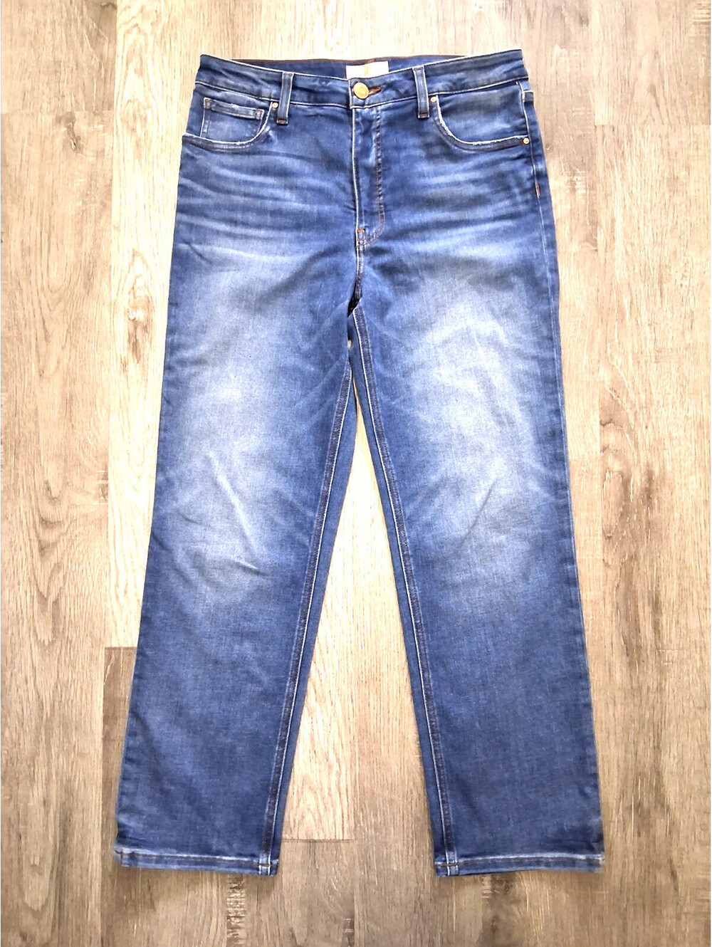 Kut from the Kloth Elizabeth Woman's 10 31x27 High Rise Straight Leg Denim Jeans